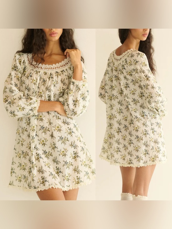 Doen Dresses & Skirts - Doen Donelle Nightgown in Creme Fleur Du Palais